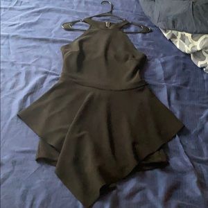 Black open black skirt dress